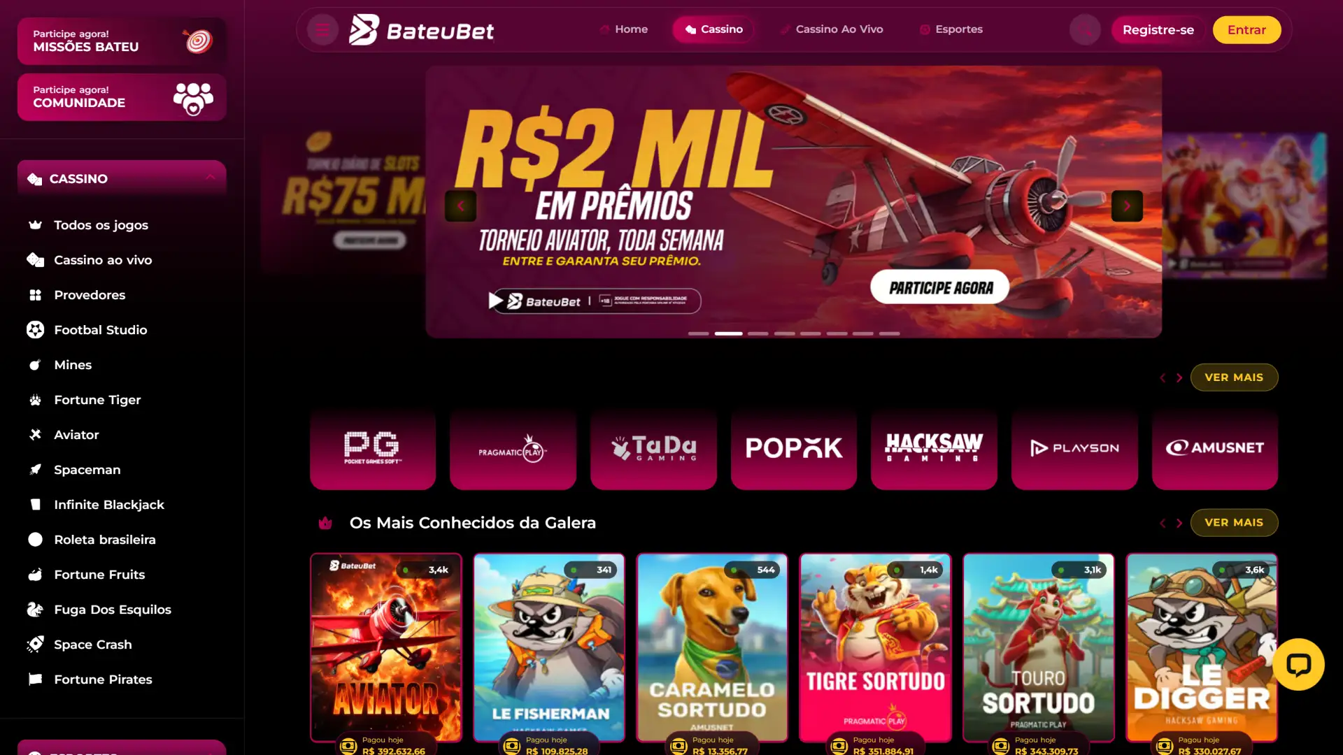 BateuBet cassino online